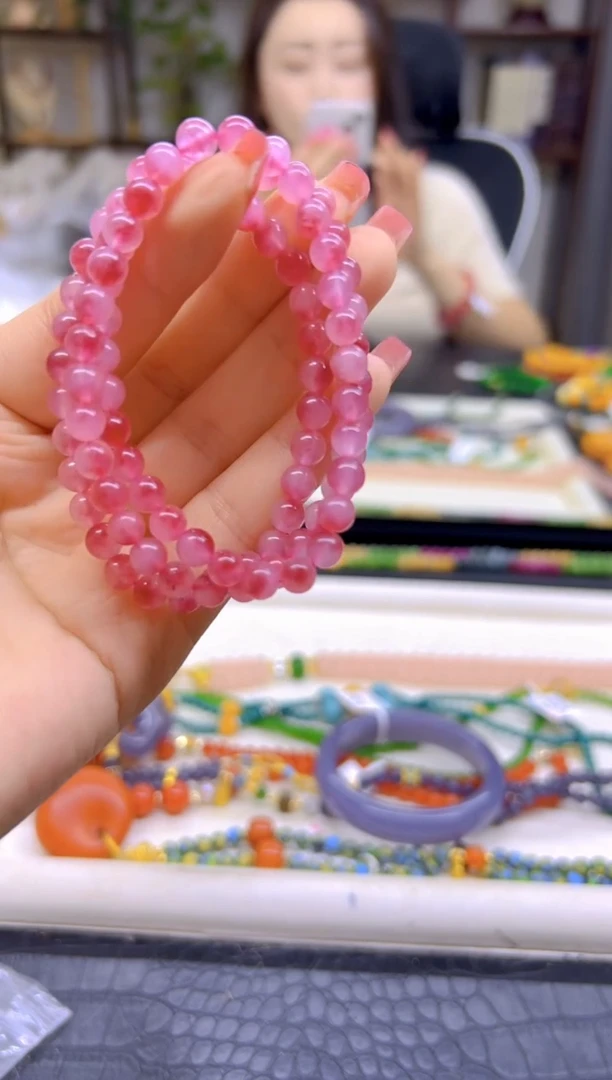 未镶嵌手链芙蓉石DIY款S870