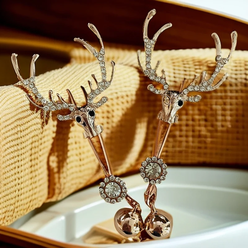 送给奶奶的耳饰·鹿头款