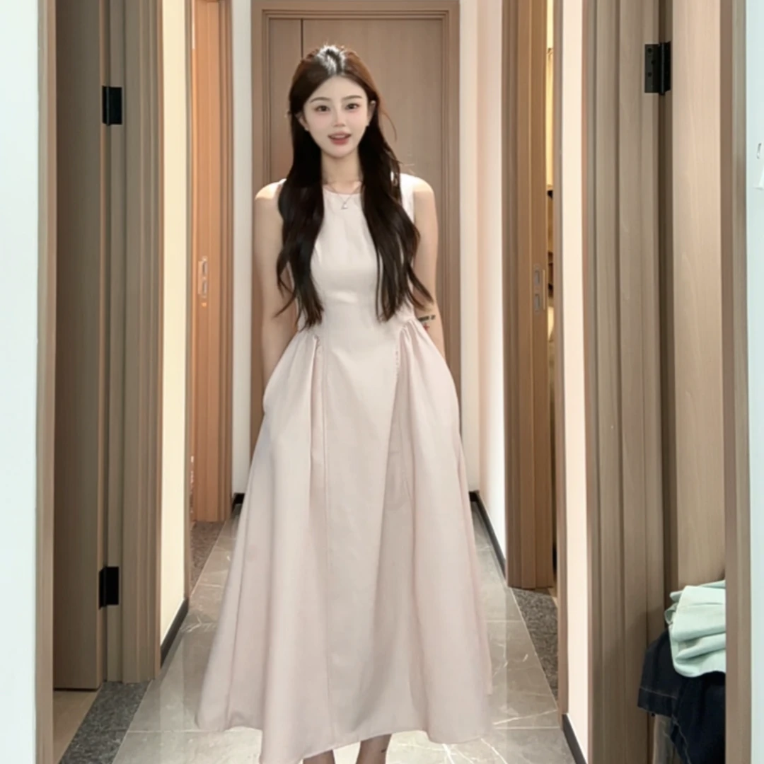 五五专属【灼灼其华】抽皱收腰气质轻奢夏季显瘦连衣裙