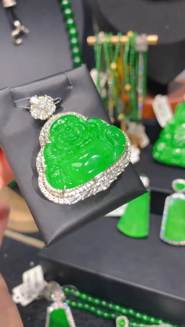 颈饰银S925镶嵌翡翠42一季