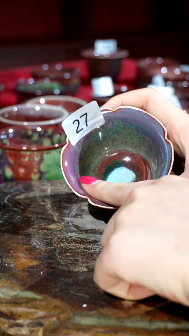 摆件精品窑变钧瓷茶器