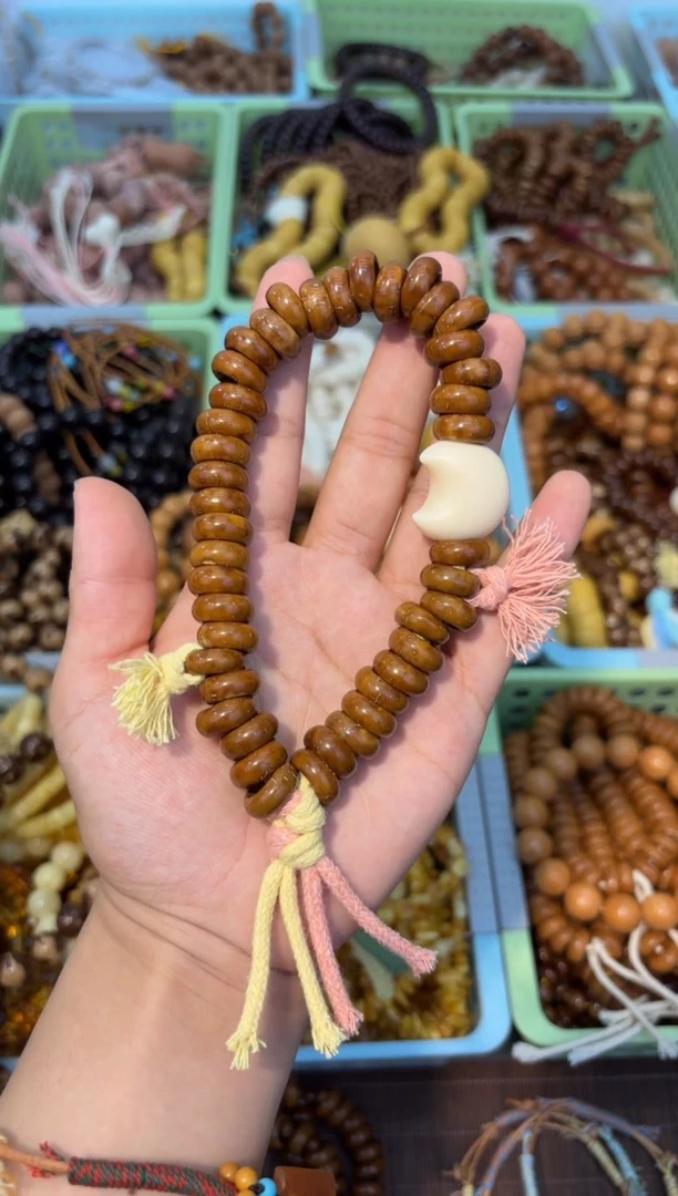 手串白玉菩提象牙果甜甜圈