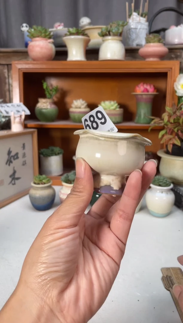 瓷片689知木小芳花盆