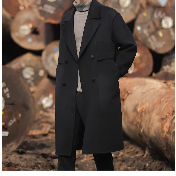 （精品男装2-2号）羊毛大衣夹克单西男士商务韩版