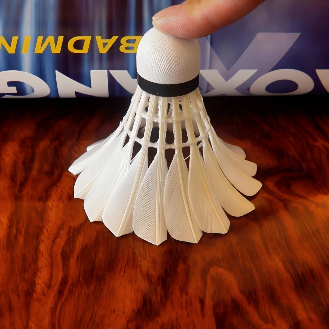 GY300鸭毛羽毛球耐打单边训练球馆学生训练用球当12只装源头工厂