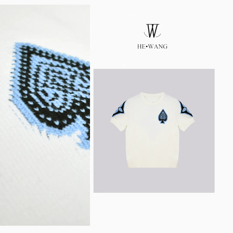 HW 气质显瘦名媛小众设计短袖针织-00207