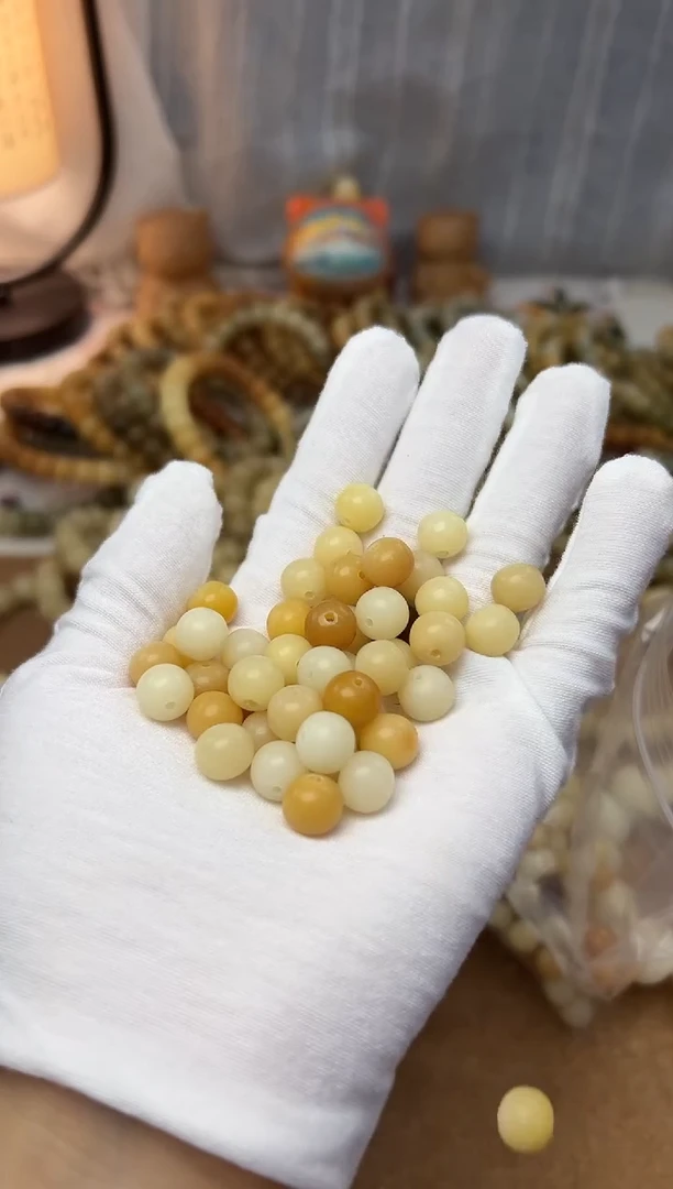 菩提根/象牙果手串10小苹果有瑕散珠120颗0501