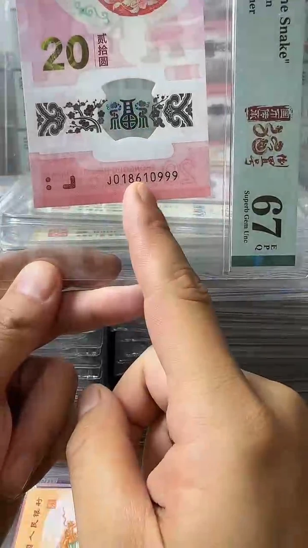 塑料018610999蛇钞单张