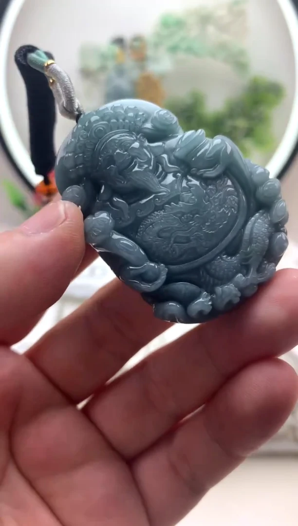 颈饰未镶嵌翡翠财神1