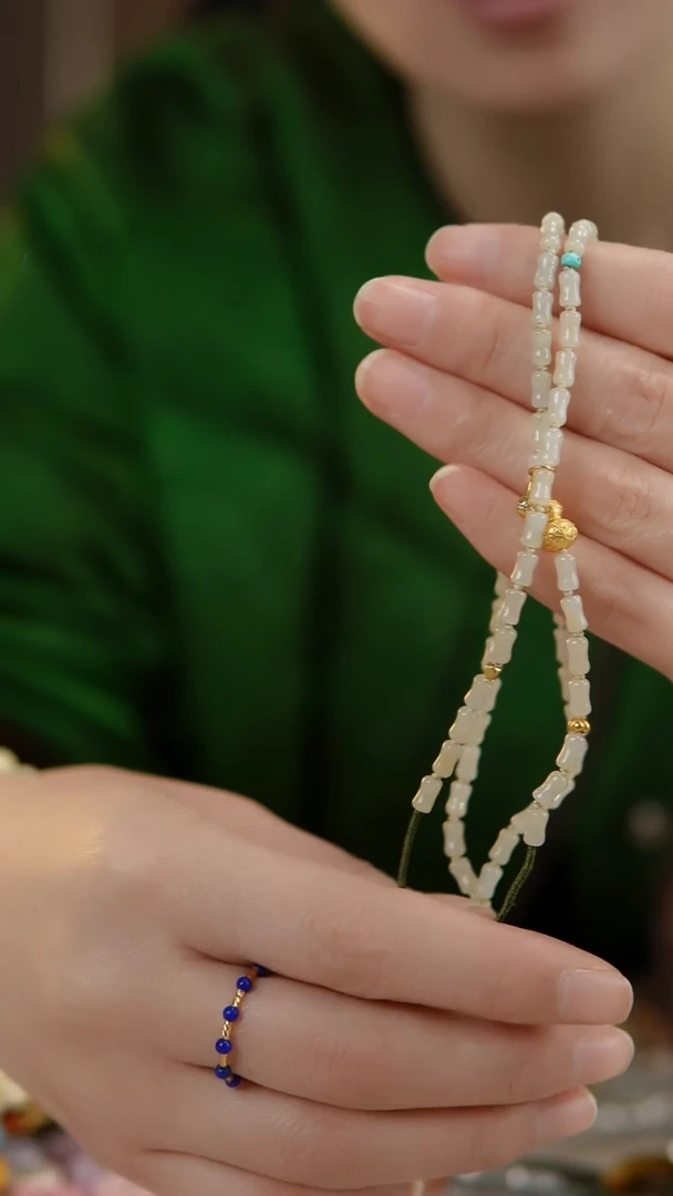 颈饰银S925镶嵌翡翠翡翠项链