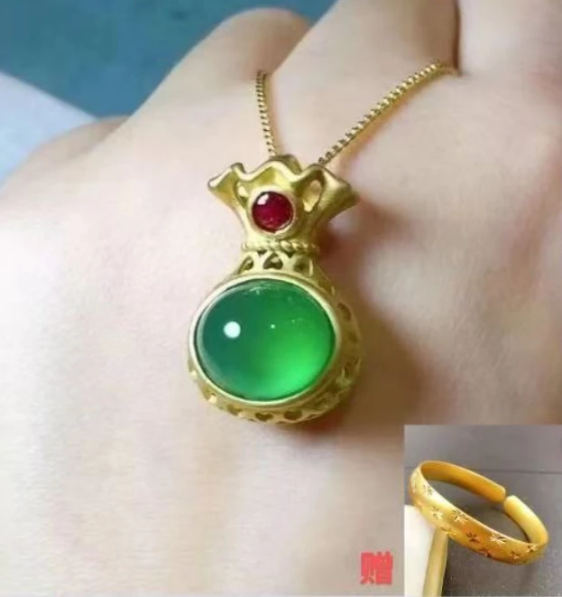 【直播专属】天然玛瑙有福钱袋吊坠（证书+礼盒）（多样性发货）