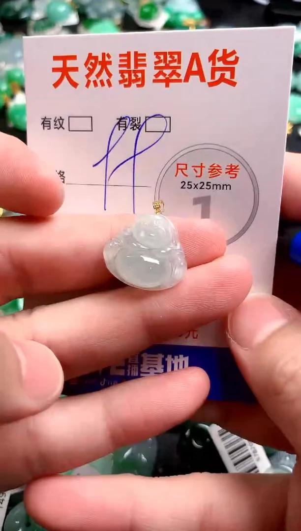 翡翠18K金镶嵌颈饰24002441