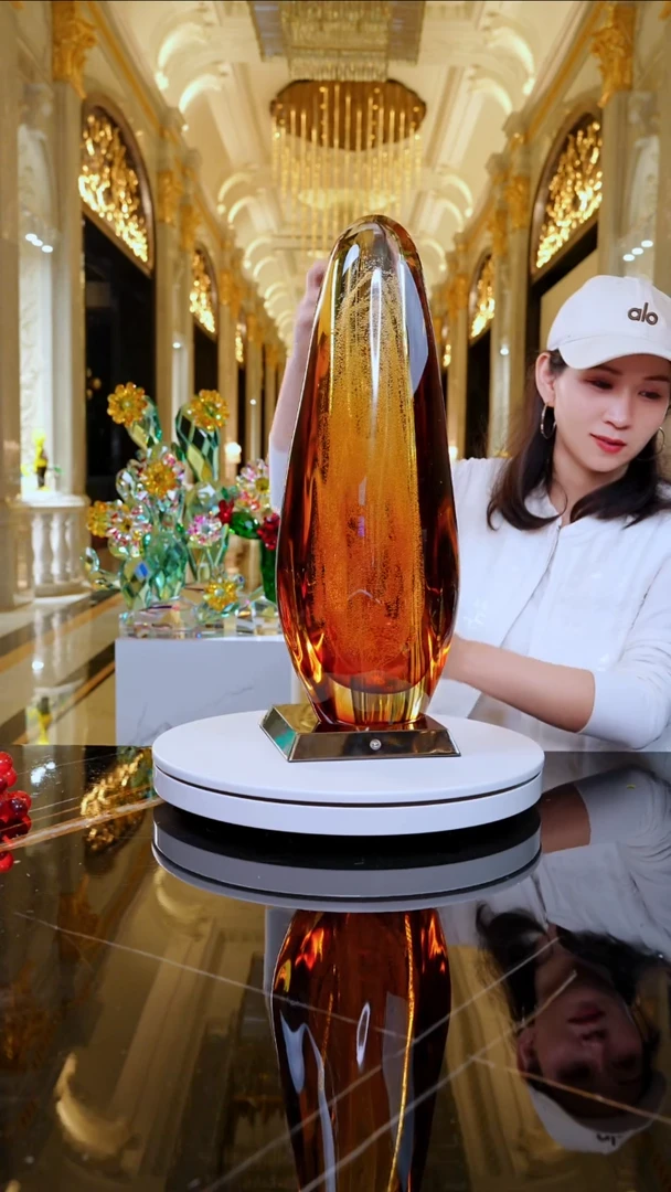 摆件月虹艺术摆件M143+AJ1619029灯底座黑色