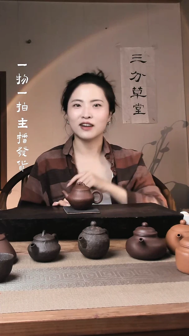 茶壶紫砂紫砂手捏茶壶黑铁砂