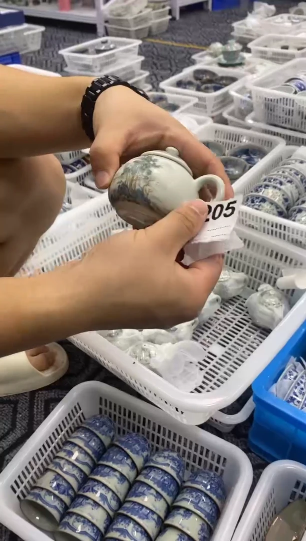 陶瓷景德陶瓷茶具容量约100