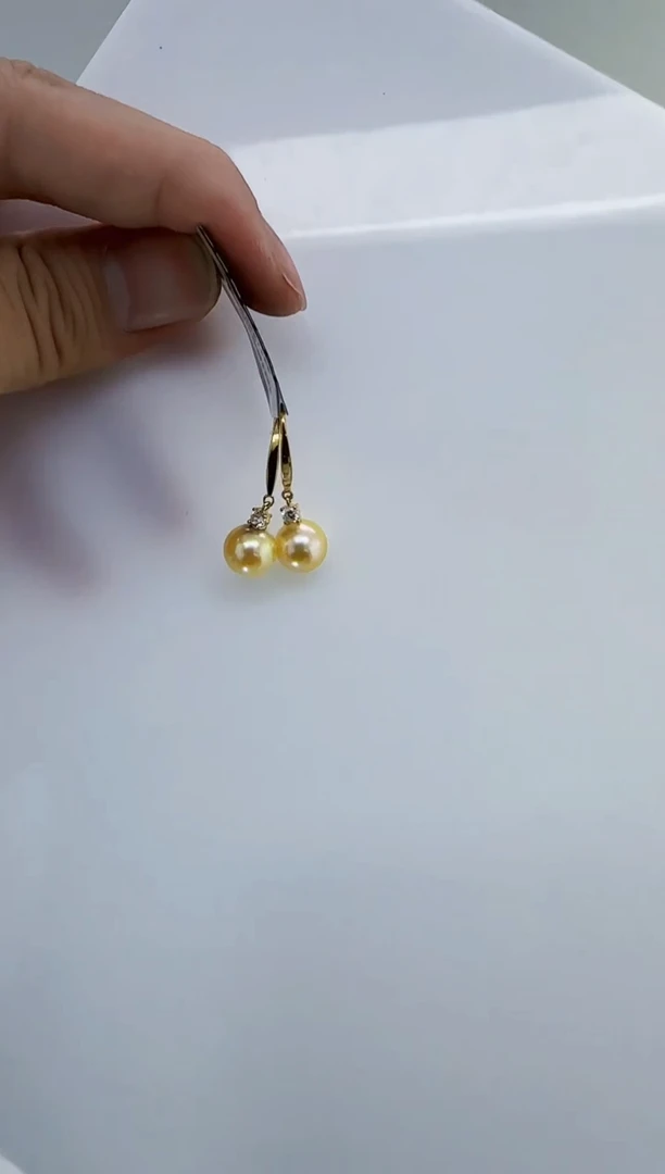 银S925镶嵌海水珍珠DA a211 羽皇金8