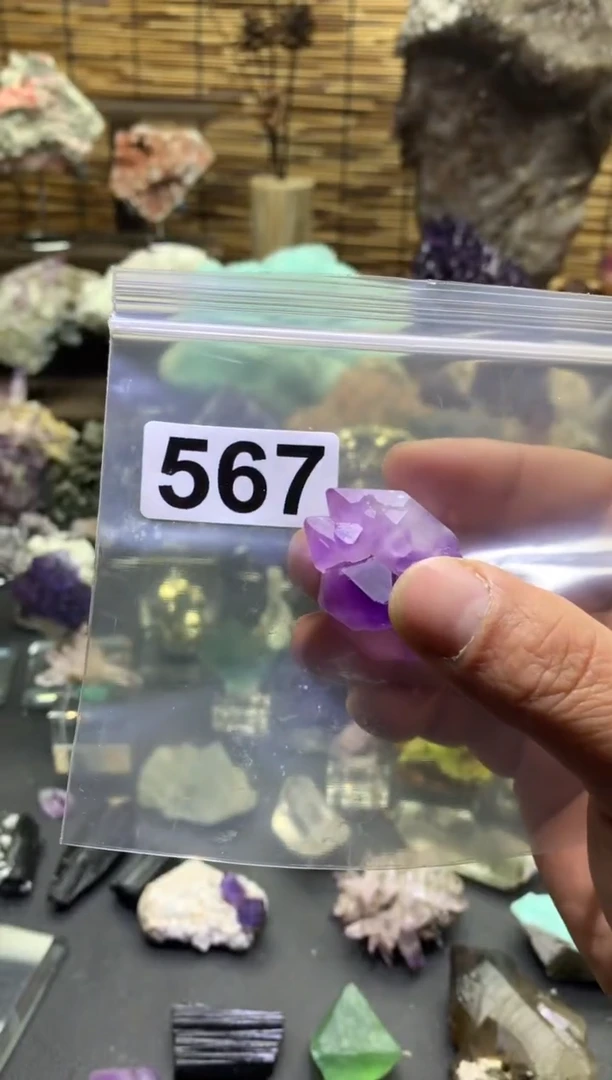 【闪购商品】紫晶珠宝半成品银S925镶嵌水晶567