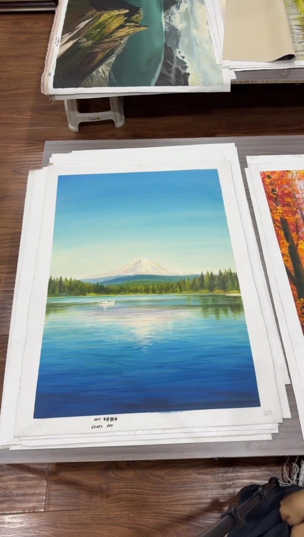 油画【50号】朝鲜原创纯手绘孤品油画丨顺丰包邮