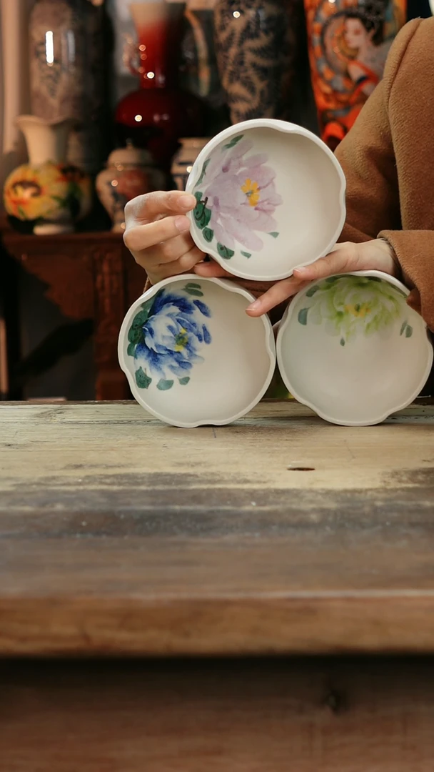 【闪购商品】瓷片景德镇纯手工釉下彩精品餐具