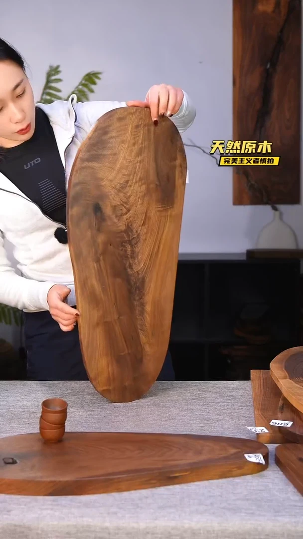 木北美黑胡桃原木.干裂疤结不属于商品质量问题完美主义者慎拍
