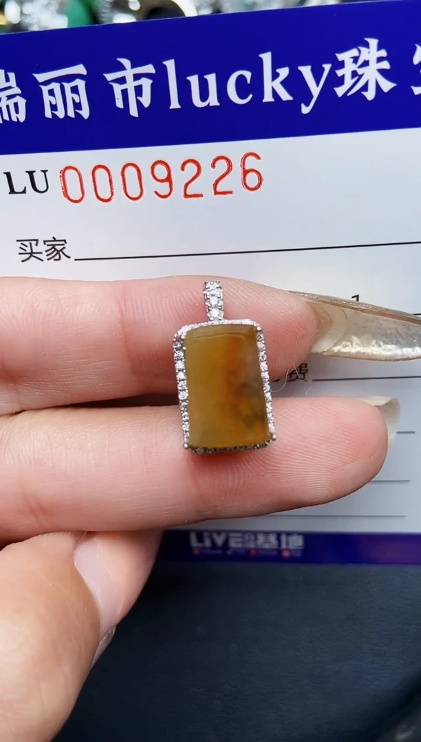 【闪购商品】翡翠颈饰银S925镶嵌9226