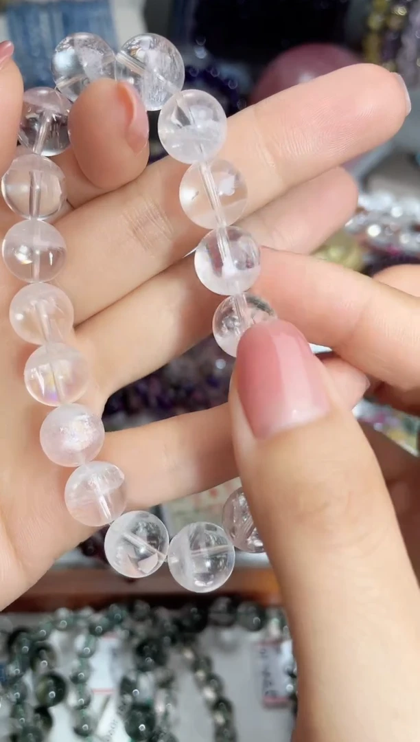 【闪购商品】水晶手链未镶嵌11mm天然喜马白幽灵手链