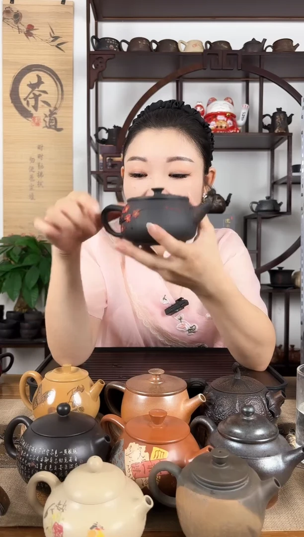 壶网孔 根艺壶 建水紫陶