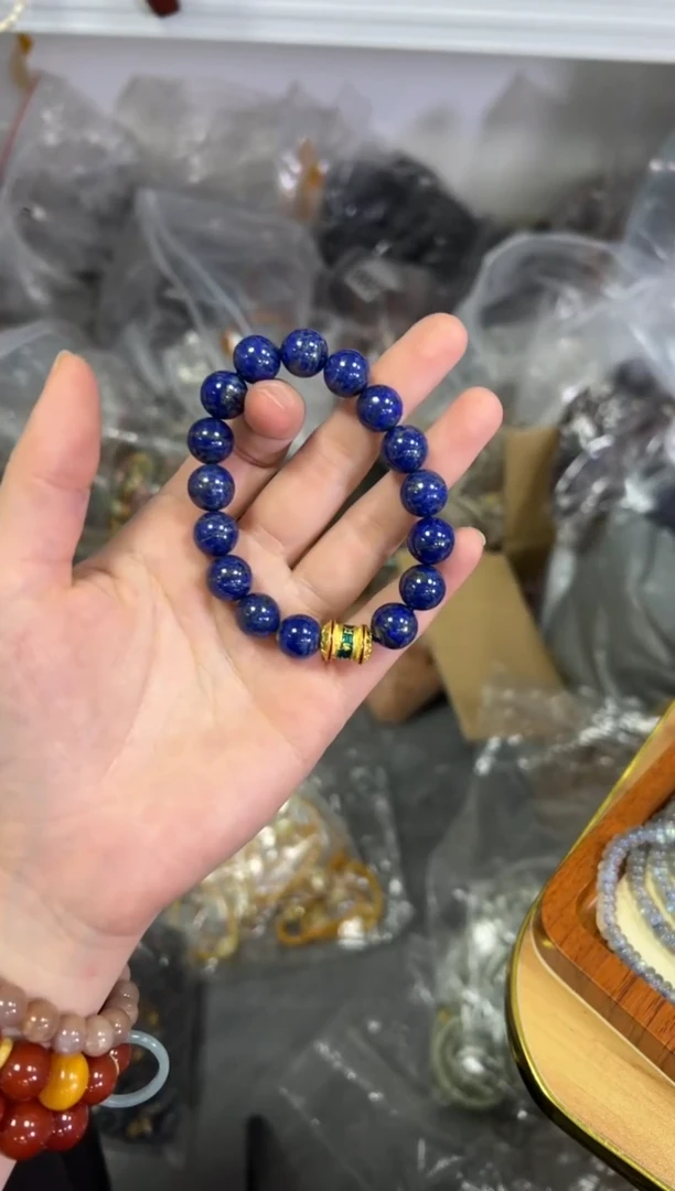 【闪购商品】青金石手链未镶嵌青金石大珠搭配款手链[910]