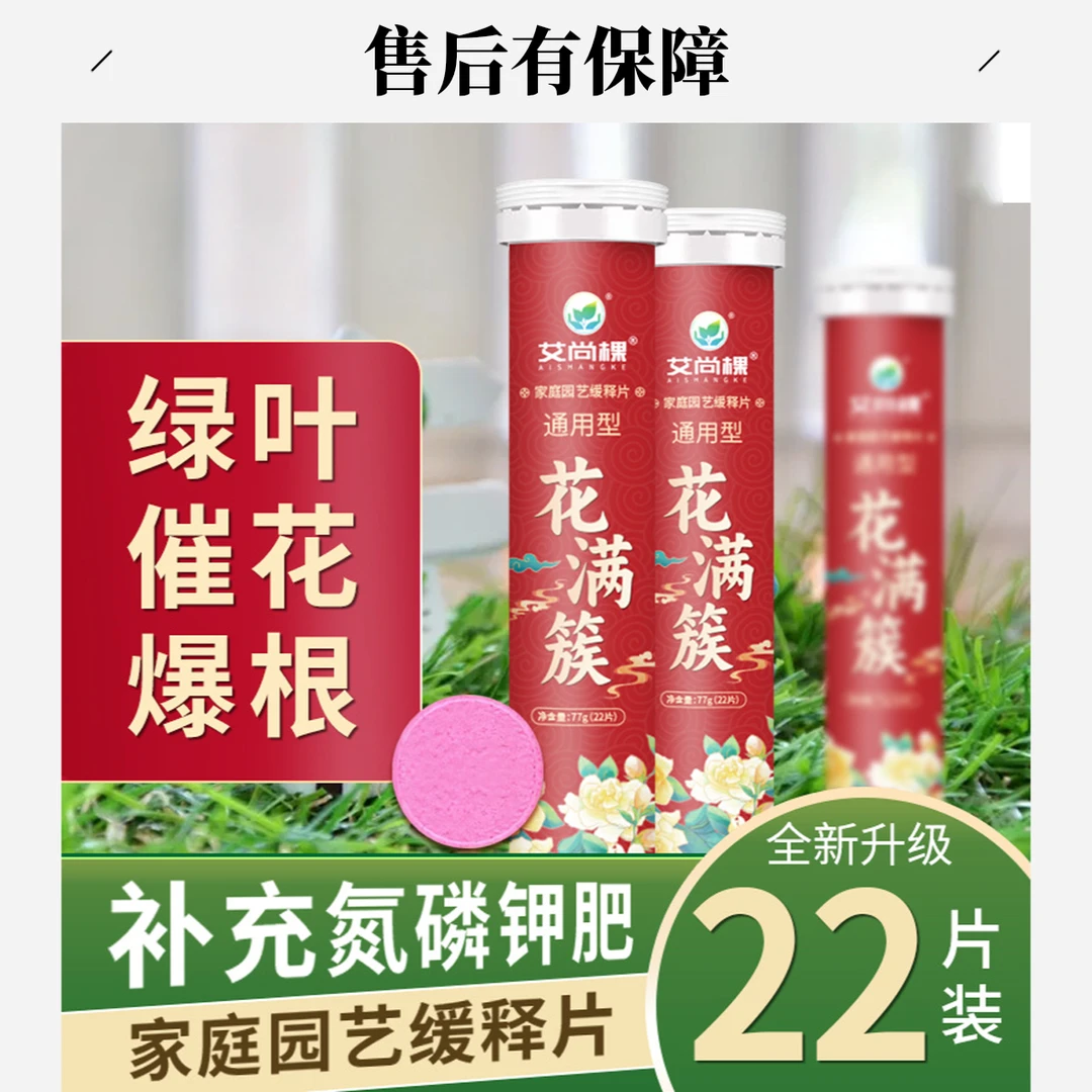 家庭园艺家用植物缓释肥通用型氮磷钾缓释片室内盆栽有机肥料营养