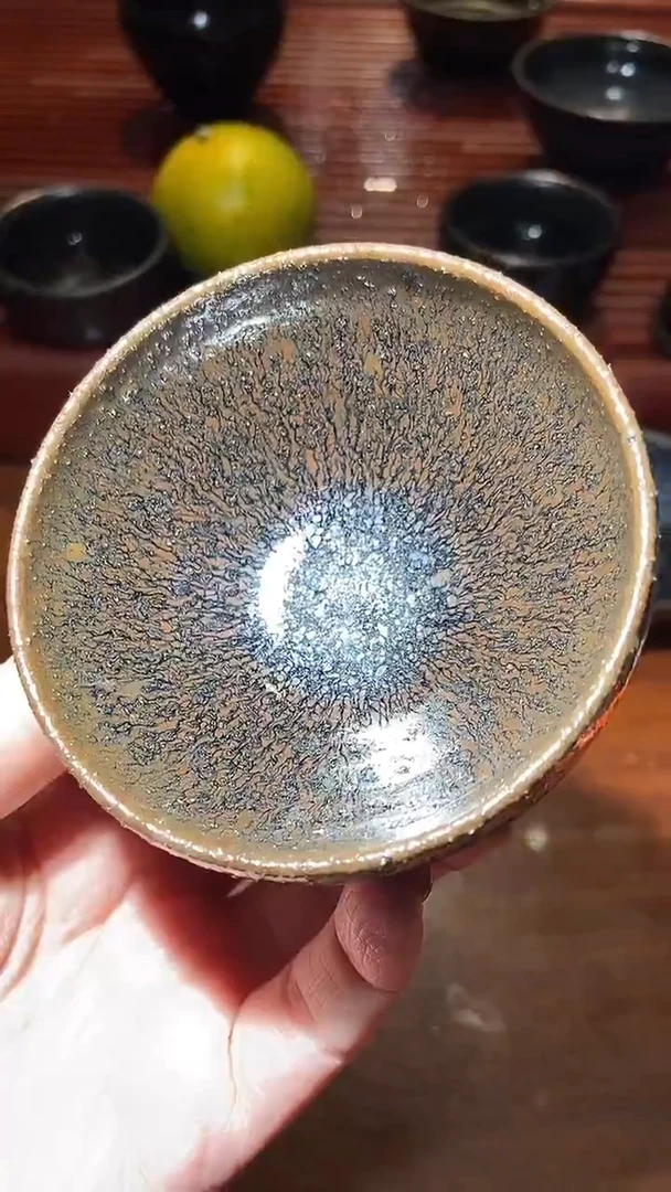 茶盏山下乾柴烧一档粗胎野兔毫