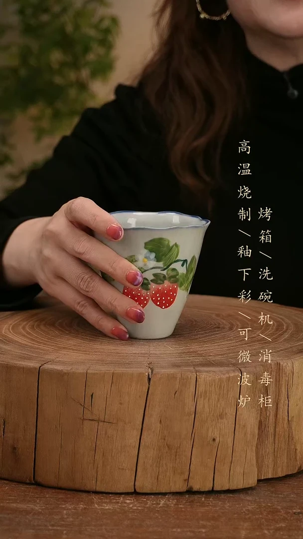 碗瓷景德镇手工手绘高温瓷釉下彩
