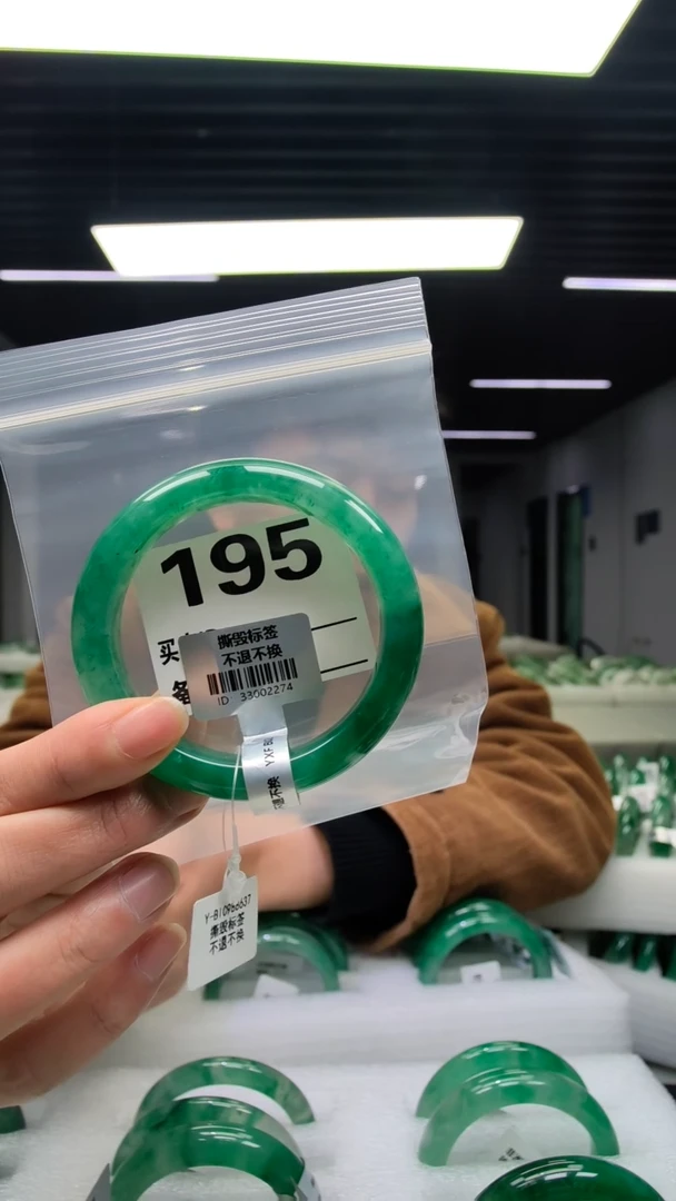 未镶嵌手镯石英质玉（非洲翠）58圈口195