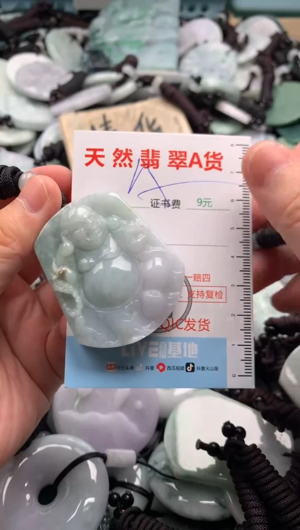 翡翠未镶嵌吊坠(不含链)1