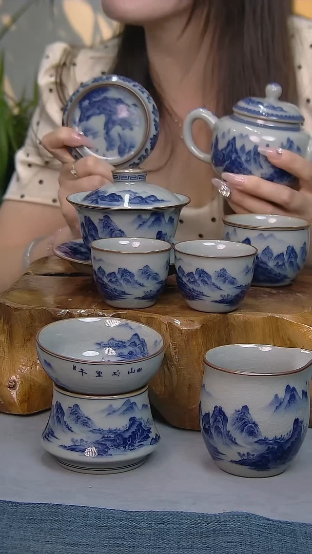 简装家用款8件套 陶瓷家用茶具系列