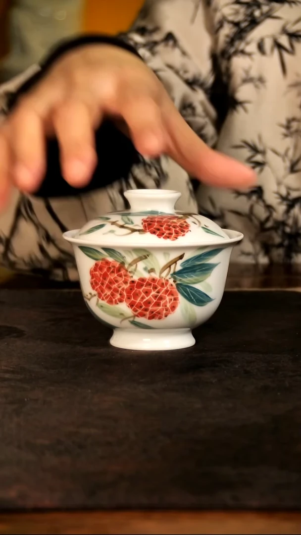吕传石荔枝盖碗lxt