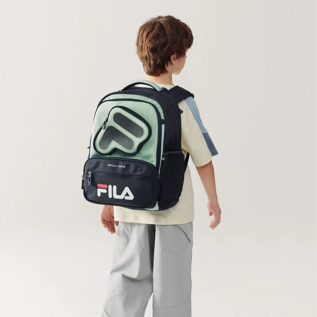 【蝶翼分压减负】Fila/斐乐儿童男女童护脊学生双肩包K18B611111
