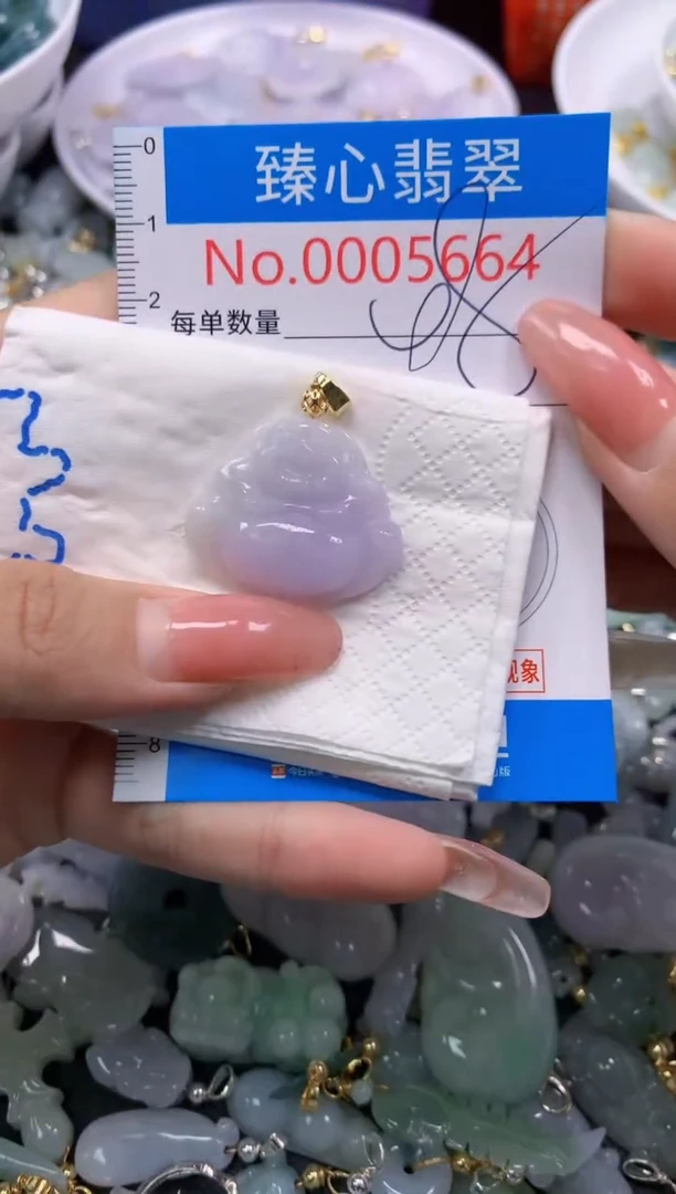 翡翠未镶嵌颈饰5664