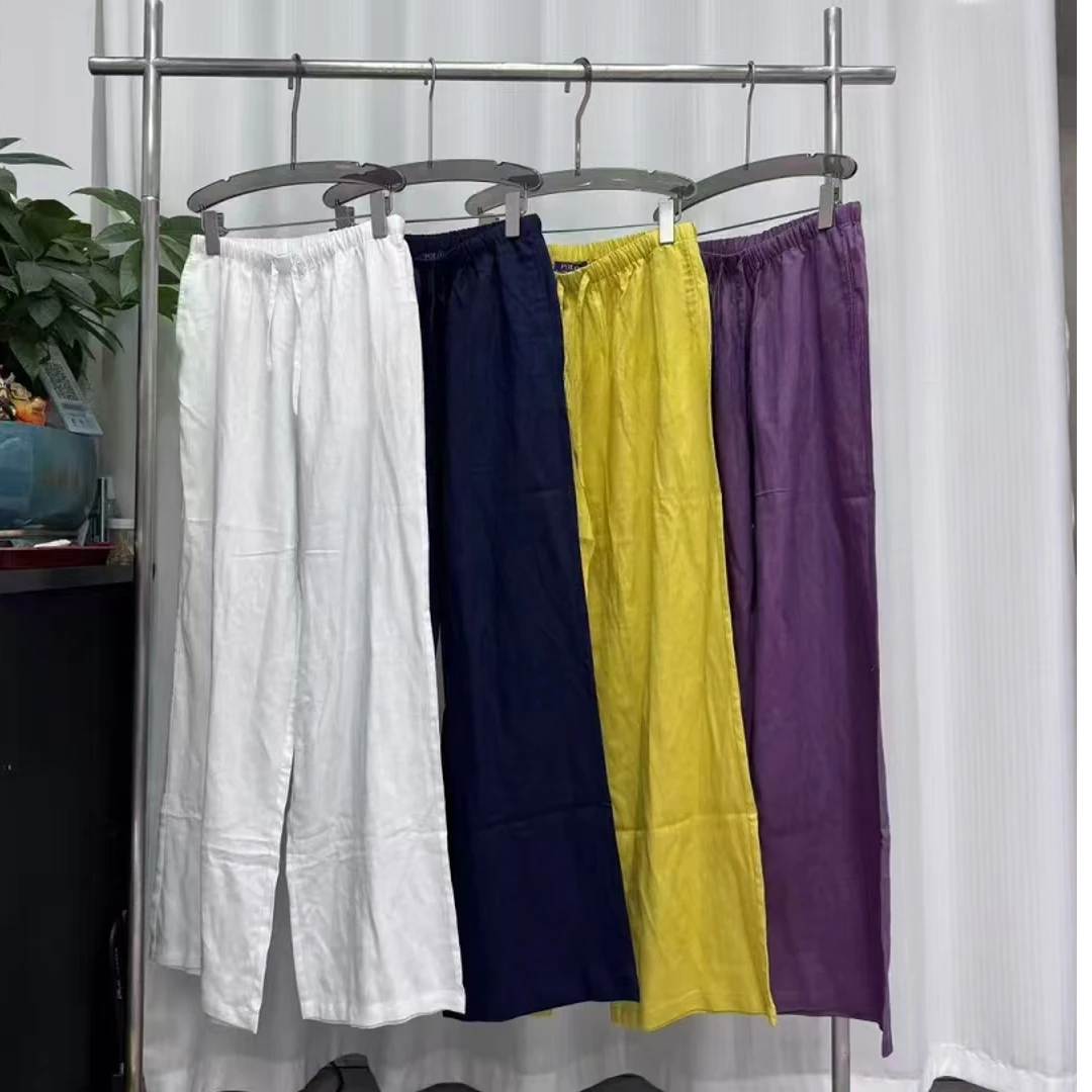 2025新款小众亚麻休闲裤子净版
