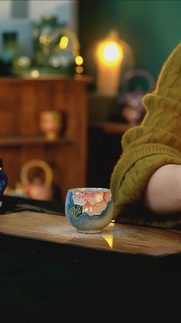 【闪购商品】杯手绘心瓷陶瓷浮力