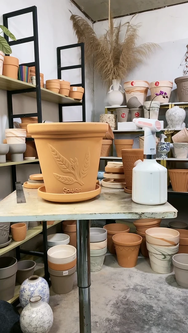 【闪购商品】红陶30*27红陶香草 1盆1托