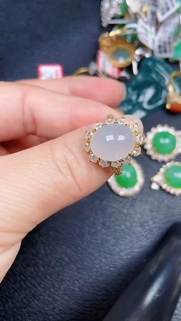 颈饰银S925镶嵌翡翠0007