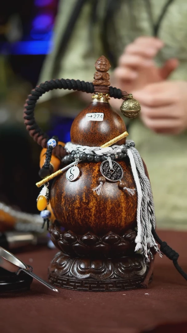 【闪购商品】274号500ml左右的非遗漆器酒葫芦