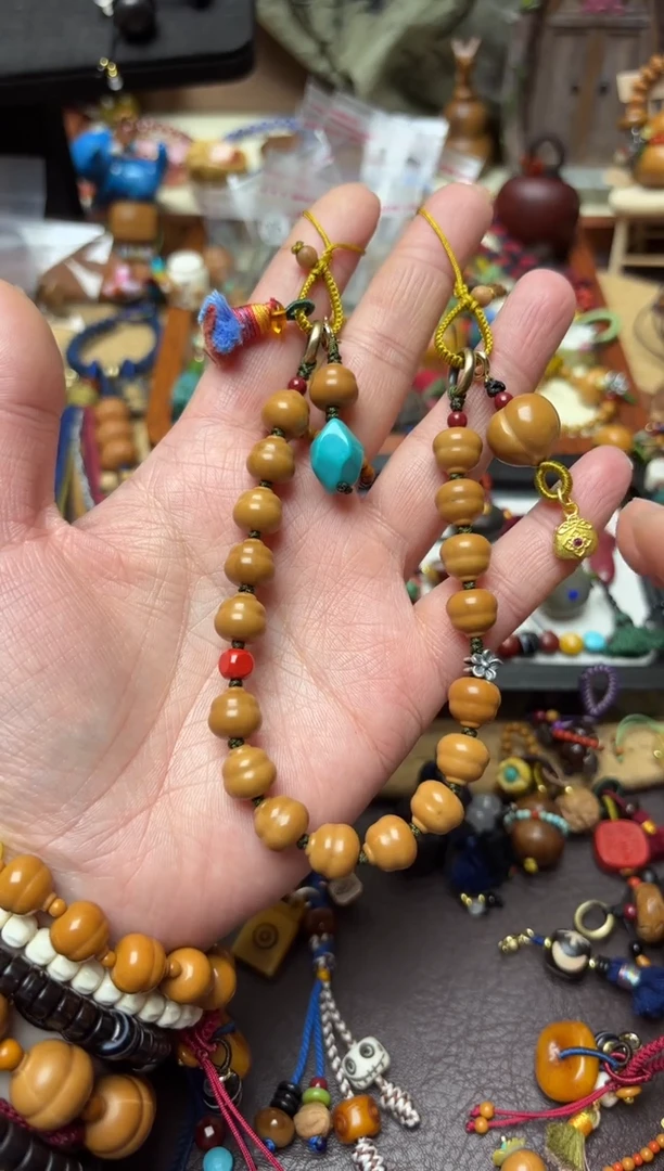 吊坠猴头核桃葫芦手机链