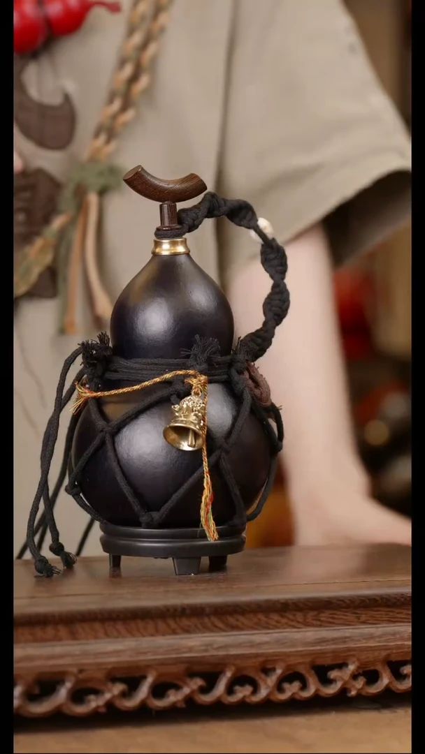 224号精品天然大漆酒葫芦一物一拍~