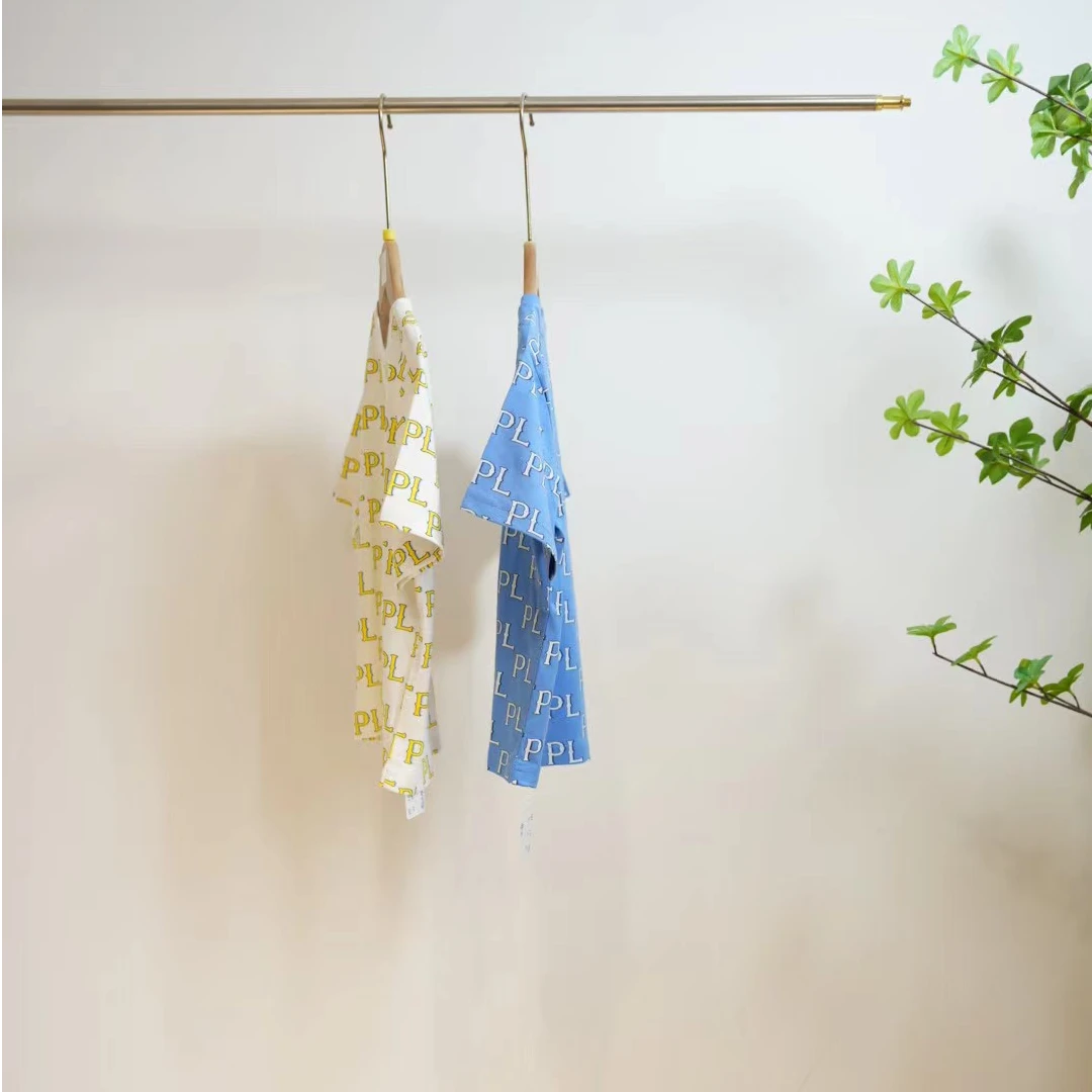 2-539-一款三色满印字母骑士刺绣儿童夏季休闲圆领T恤B