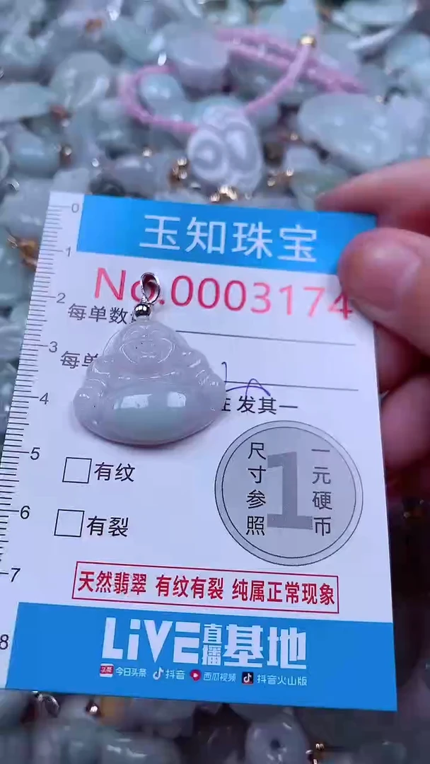 吊坠(不含链)未镶嵌翡翠3174