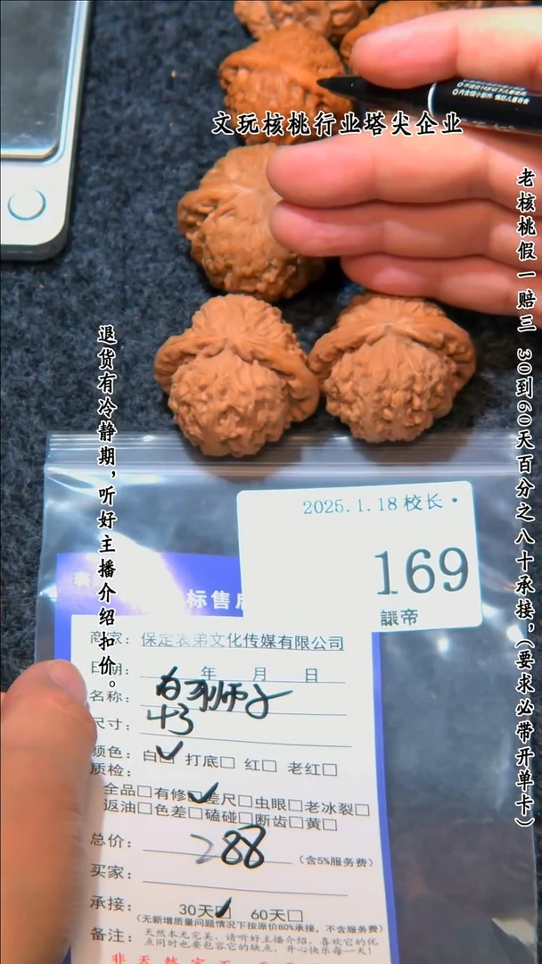 【闪购商品】文玩核桃把件169白狮子