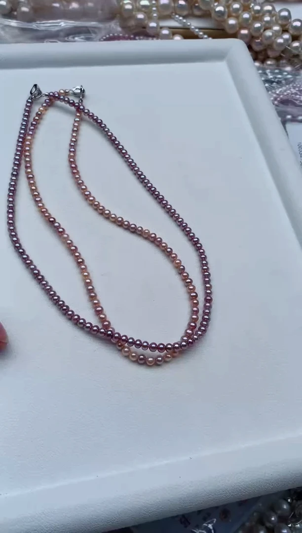 项链合金淡水珍珠多样性发其一，非无暇