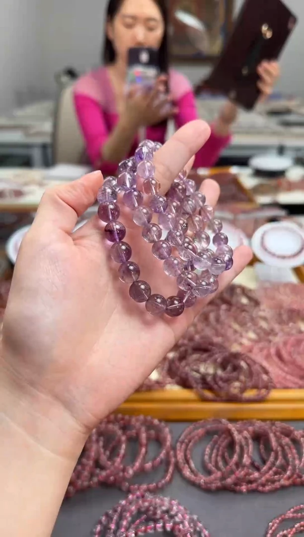 未镶嵌手串水晶紫超七 多样性发一