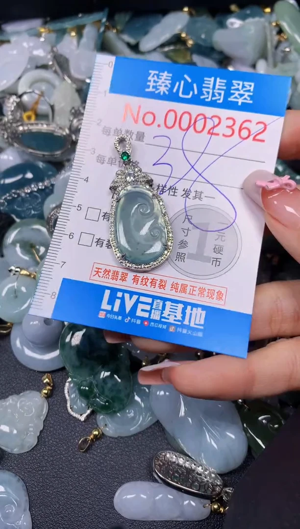 【闪购商品】翡翠颈饰未镶嵌含绳0002362